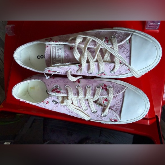 Converse [7.5] CTAS Platform Rose Cross Stitch Low Women’s Sneakers A13660C - Picture 8 of 9